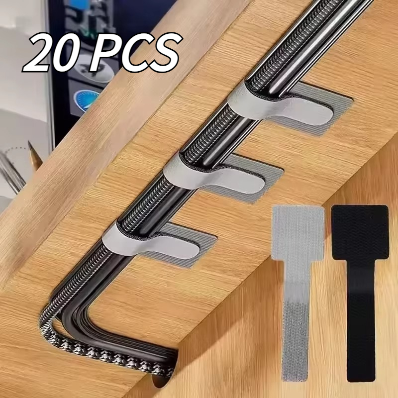 Desk Organizer - Bridas de cable reutilizables, organizador de