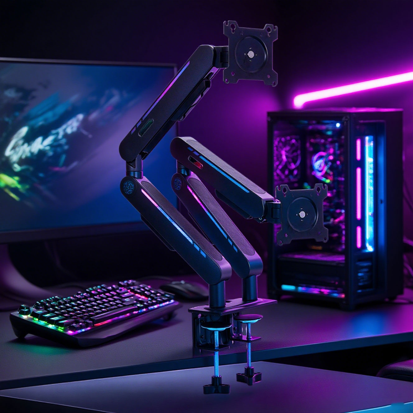 Monitor Stand - Nuevo Soporte de Escritorio con Resorte