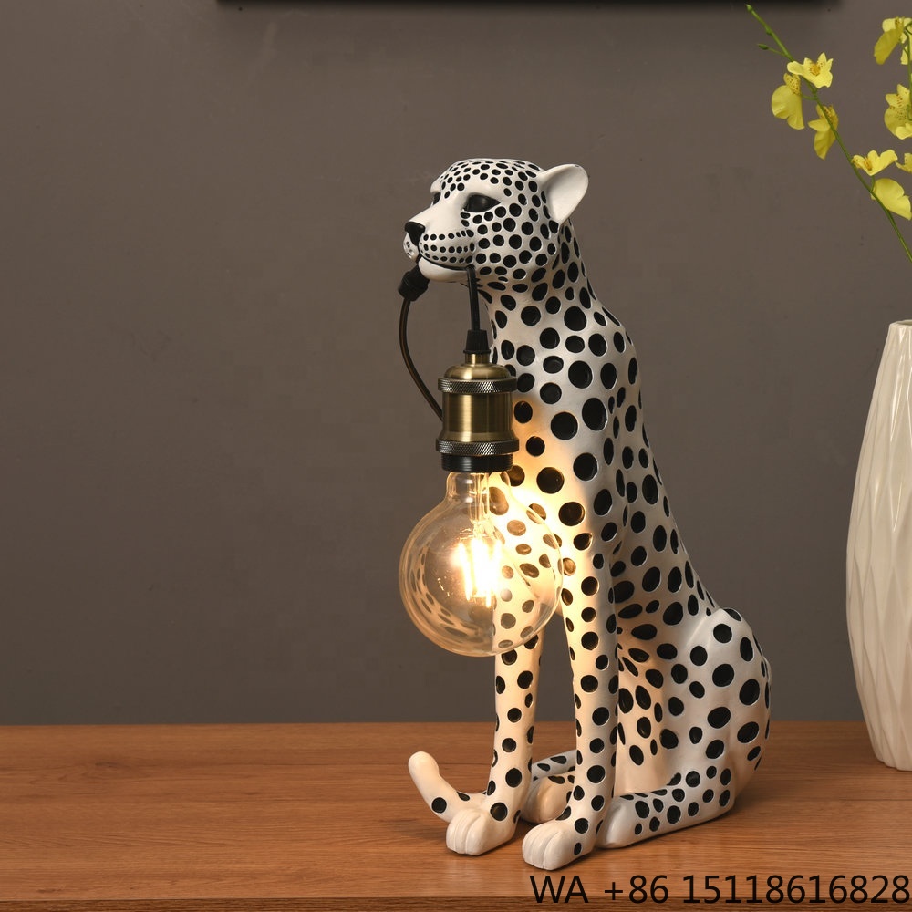 Office Furniture Brands - Escultura de Resina de Leopardo de