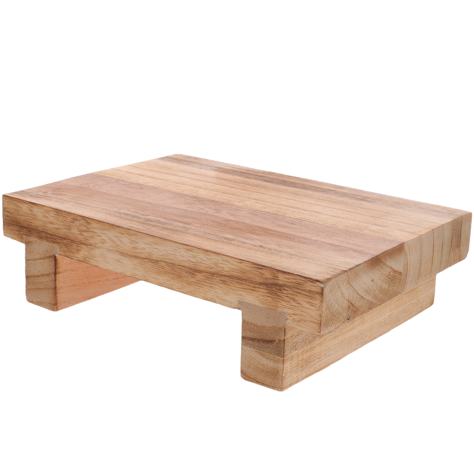 Office Stool - Taburete de madera con escalones, reposapiés