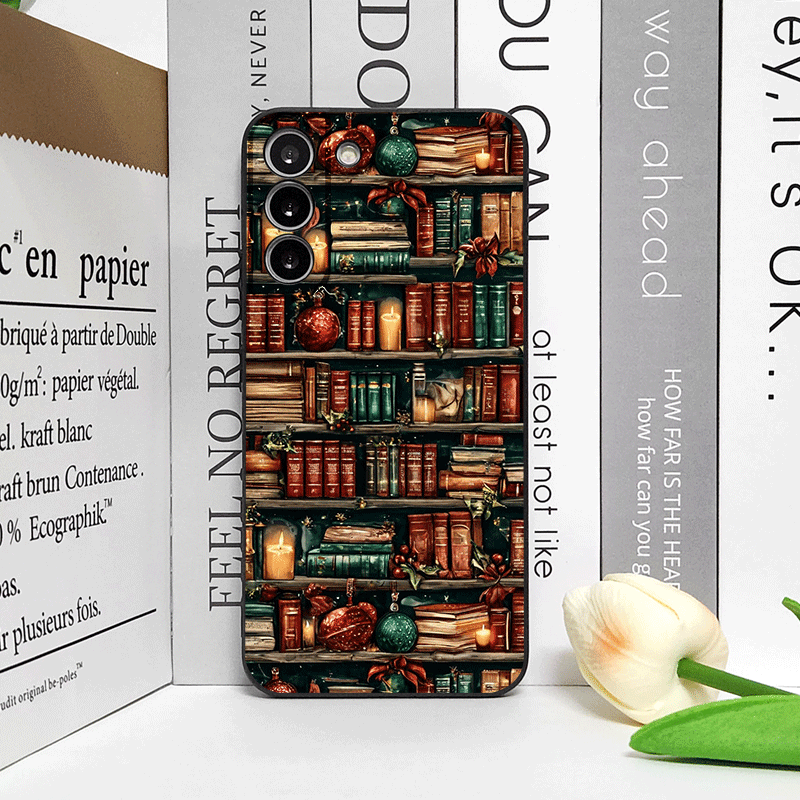 Funda de teléfono con estampad - Bookshelf reseña y precio