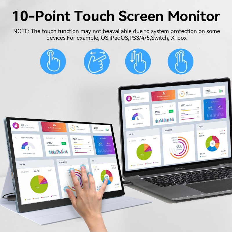 Monitor táctil portátil OLED d - Monitor Stand reseña y precio