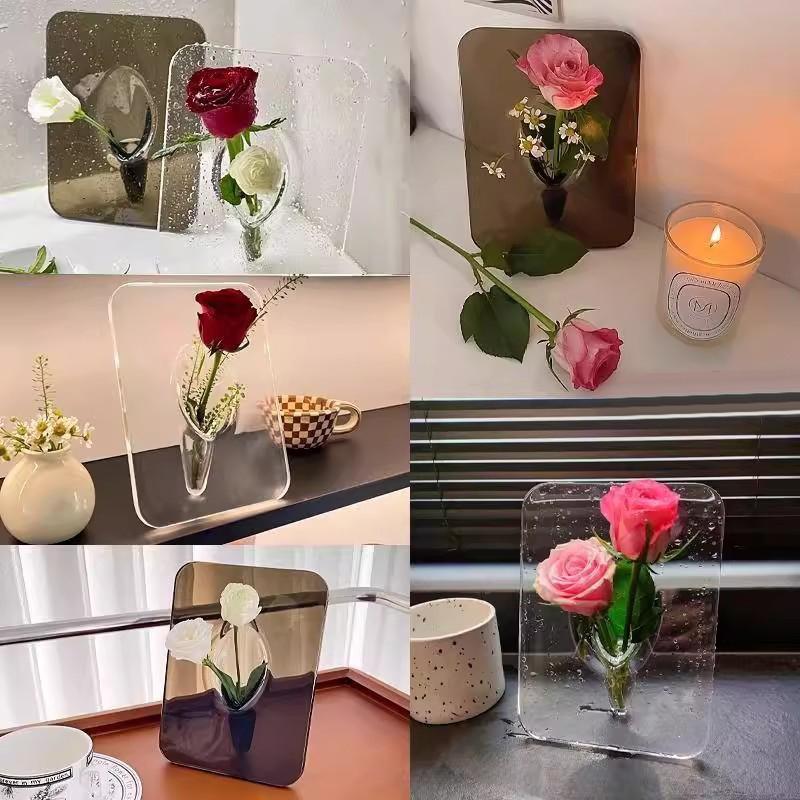 ·Nuevo florero de acrílico tra - Bookshelf reseña y precio