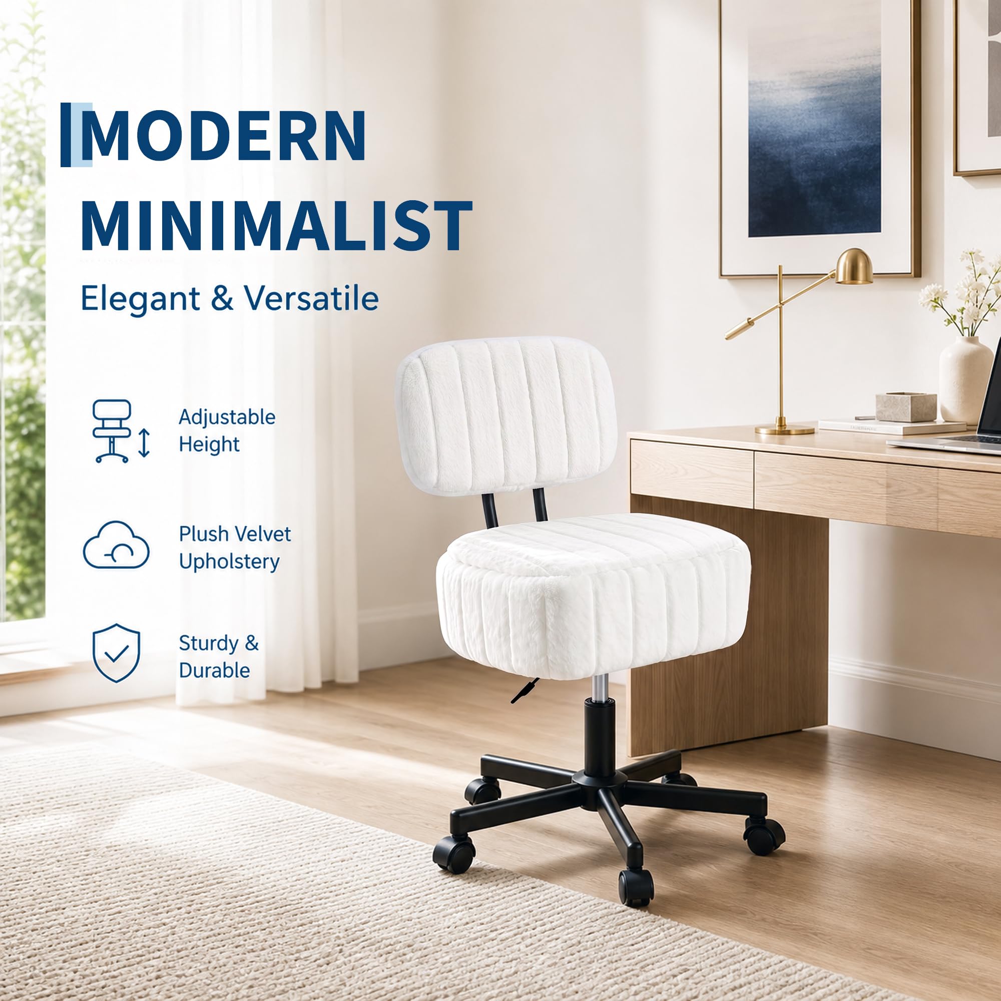Silla de tocador con espacio d - Office Stool reseña y precio