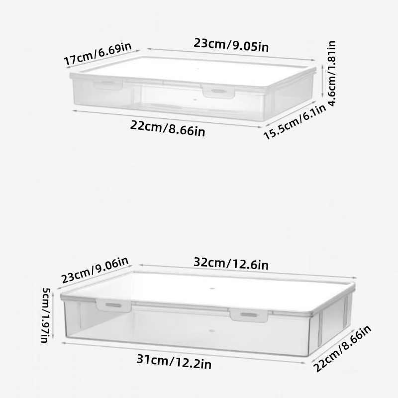 1 unidad: caja transparente pa - File Cabinet reseña y precio