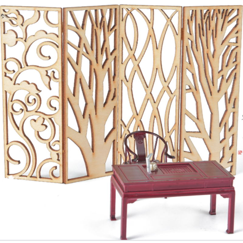 4 unidades de biombos de mader - Partition Screen Divider reseña y precio