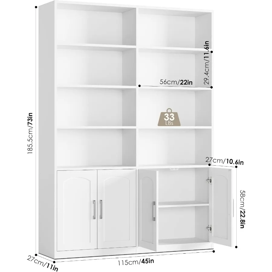Estantería y librero con puert - Bookshelf reseña y precio
