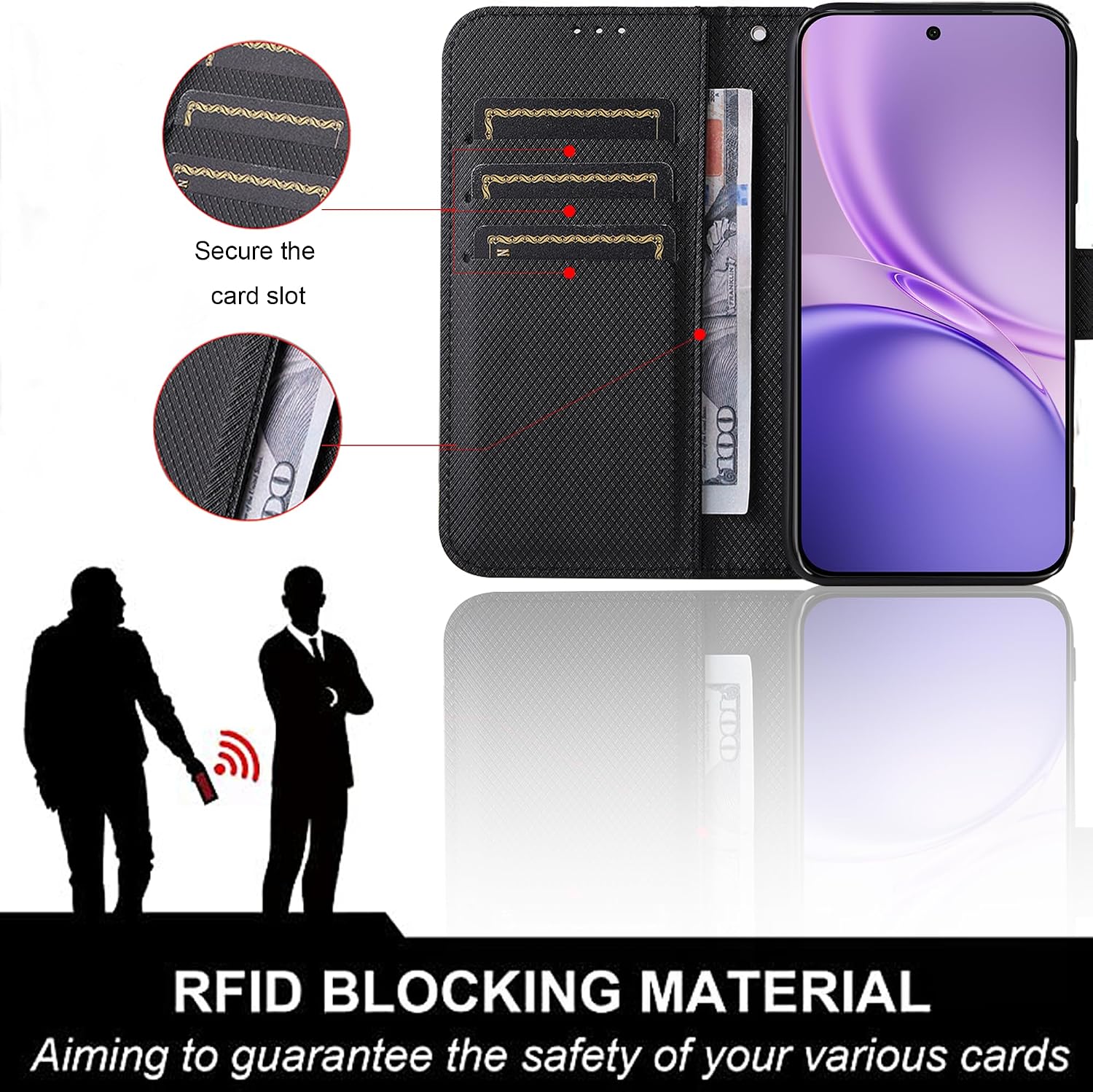 Funda tipo billetera de cuero  - Bookshelf reseña y precio