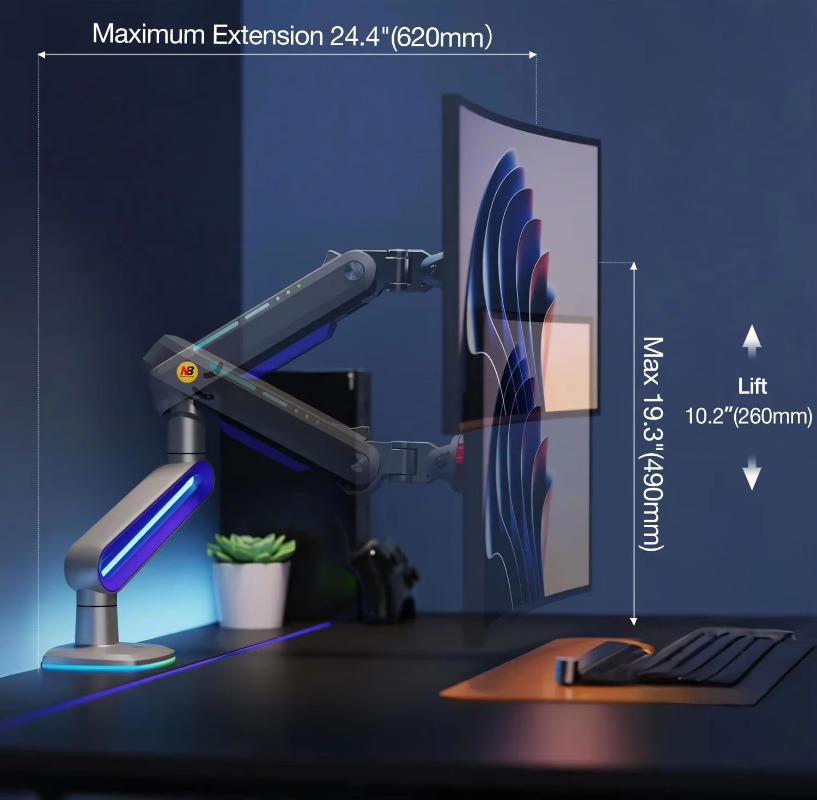 ERGONOMIC Brazo de monitor par - Monitor Stand reseña y precio