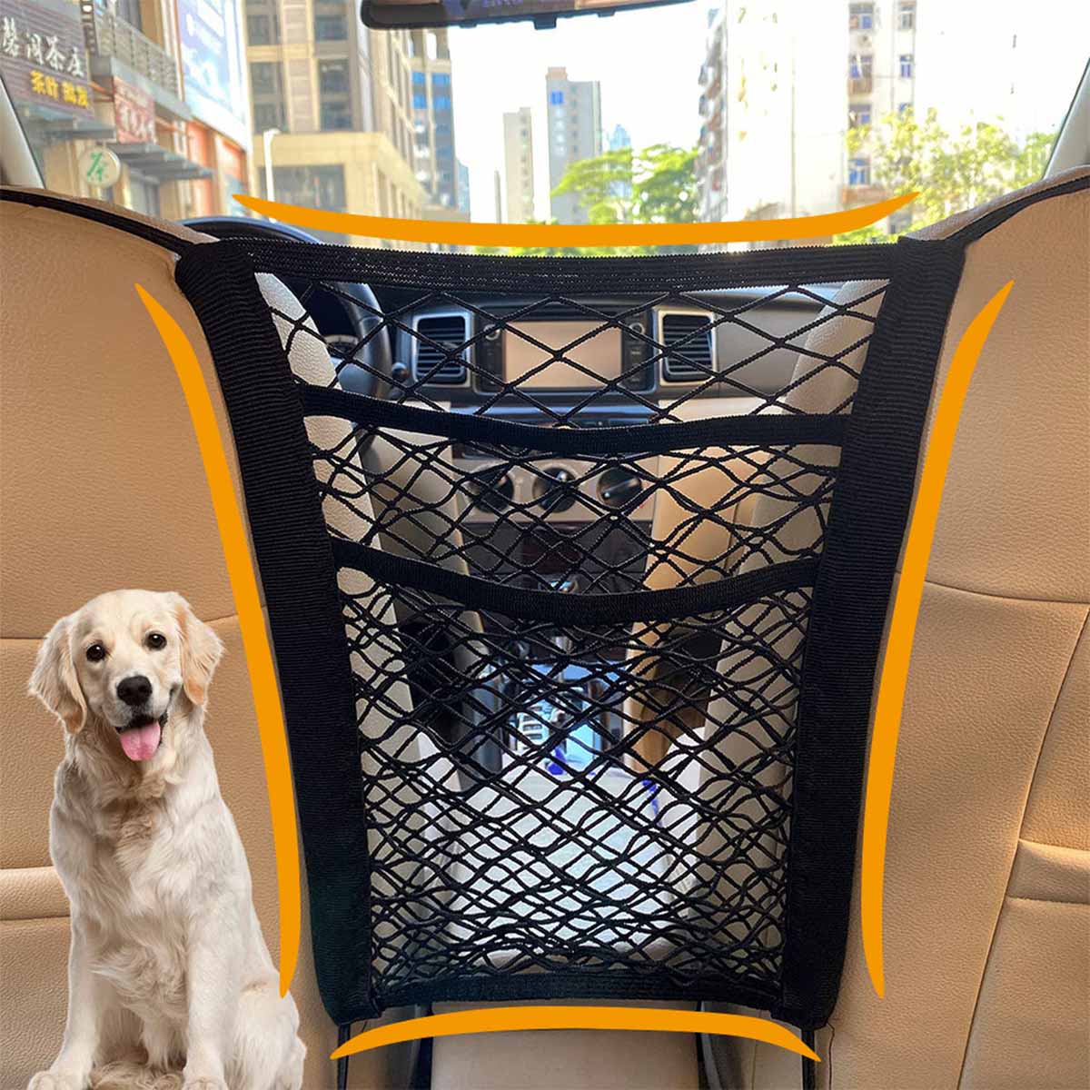 Asiento trasero para perro, va - Partition Screen Divider reseña y precio